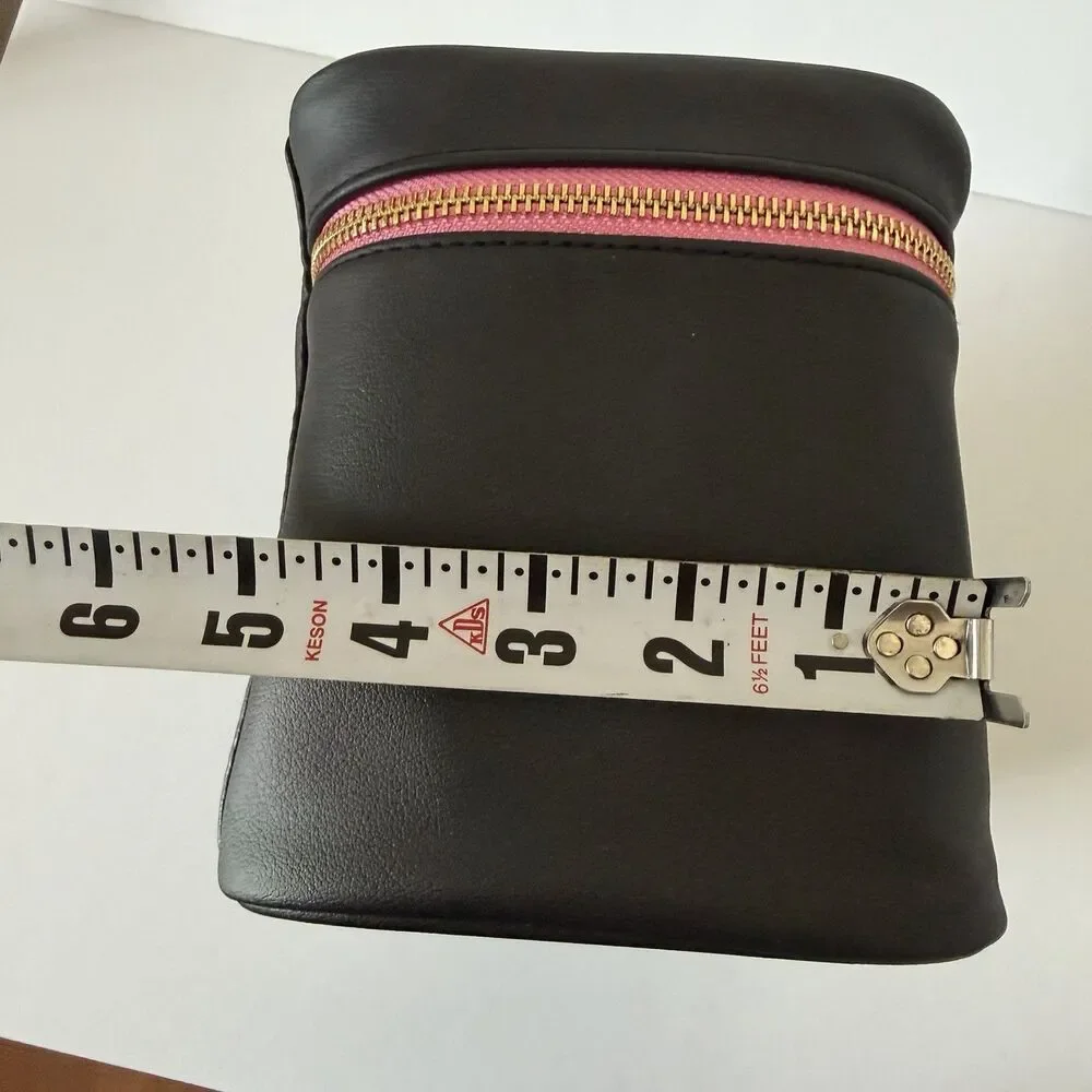 Jeffree Star Black Train Case Travel Makeup Bag NWT Pink Gold Rare Discontinued